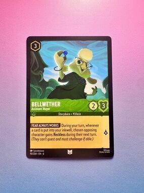 bellwether [zootopia] 90/204 (uncommon) — lorcana: azurite sea